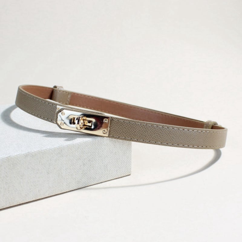 Sünteetilise naha vöö reguleeritava klamriga — õhuke, mitmekülgne sobib ülikonnale ja kleidile