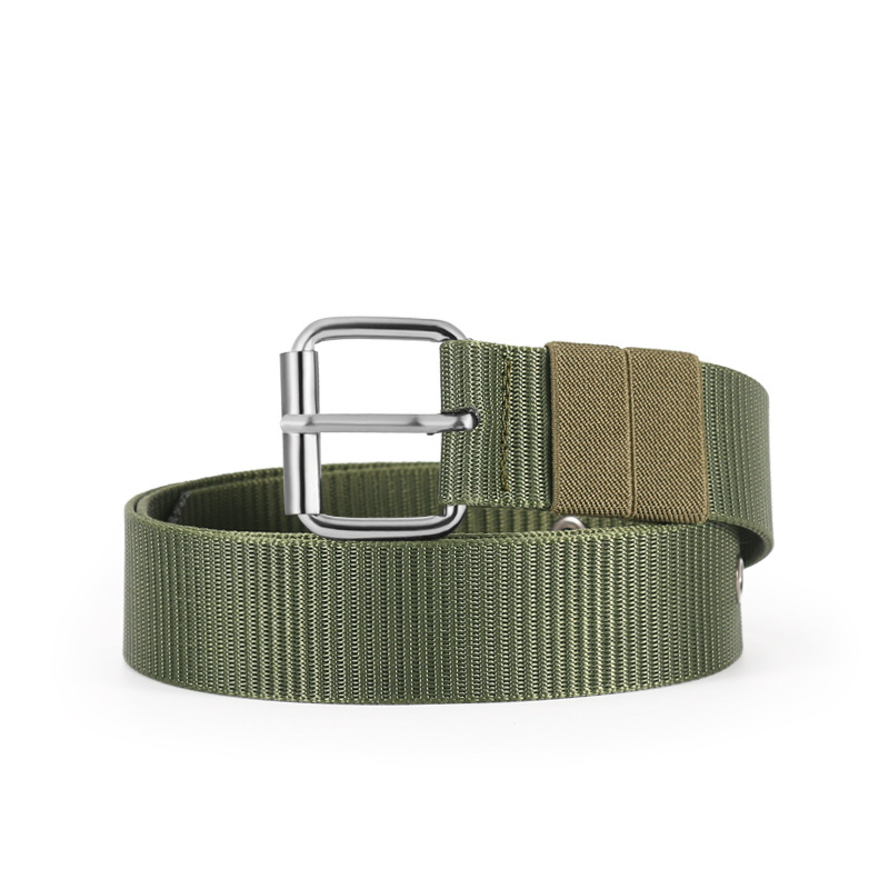 Meeste kanvasrihm pin-sõlmega, üle 4 cm laius, nailonmaterjal, klambri materjal: raud, elektroplaatimine