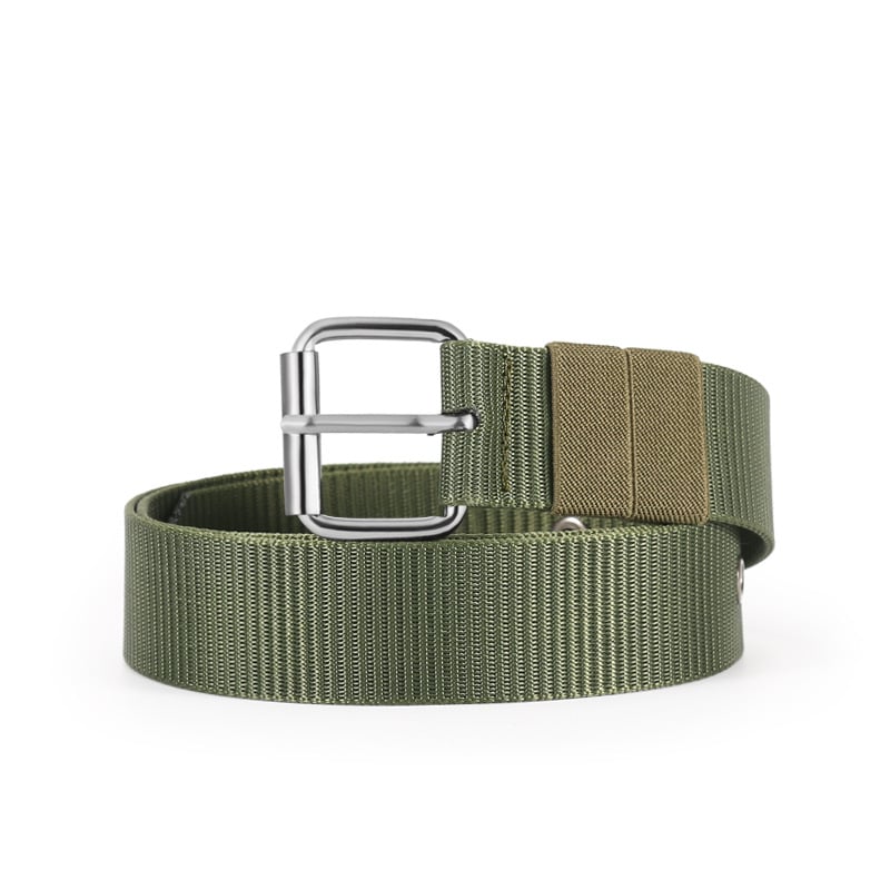 Meeste kanvasrihm pin-sõlmega, üle 4 cm laius, nailonmaterjal, klambri materjal: raud, elektroplaatimine
