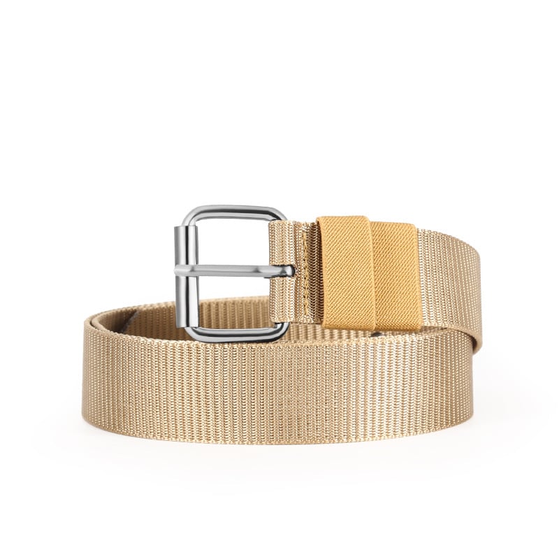 Meeste kanvasrihm pin-sõlmega, üle 4 cm laius, nailonmaterjal, klambri materjal: raud, elektroplaatimine