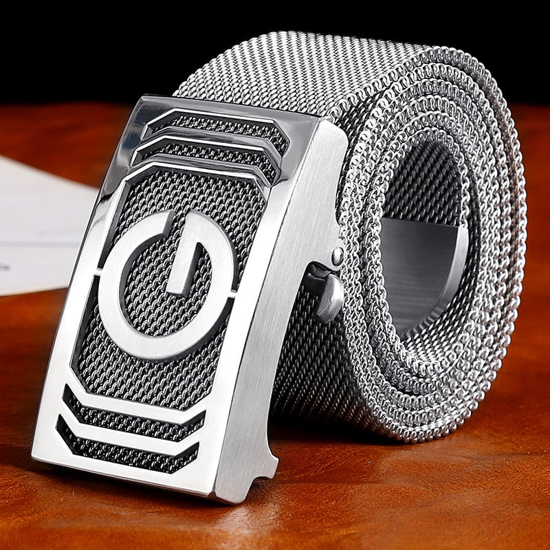 Meeste vöönsulg 304 roostevabast terasest, automaatne klõps, täismetallist disain, harjatud viimistlus, tänav stiil (Materjal: Metall; Klõps: Automaatne; Viimistlus: Harjatud; Stiil: Tänav/Isiksus/Unisex)