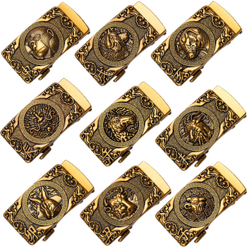 Meeste automaatne vööklipp, sulam, ristküliku kujul, loomamustriga, kohandatav