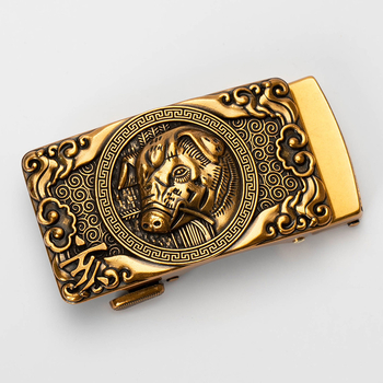 Meeste automaatne vööklipp, sulam, ristküliku kujul, loomamustriga, kohandatav