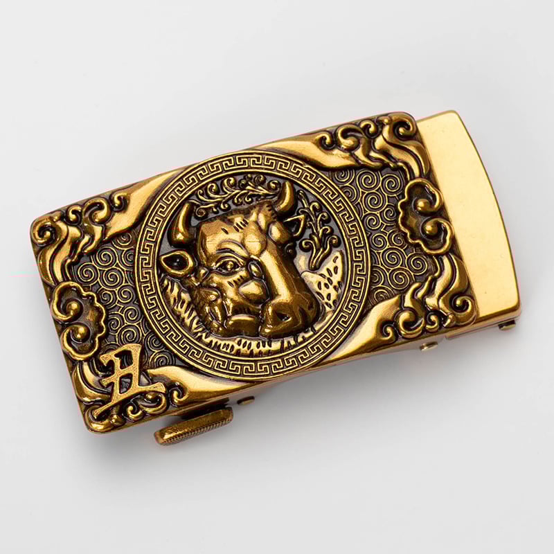 Meeste automaatne vööklipp, sulam, ristküliku kujul, loomamustriga, kohandatav