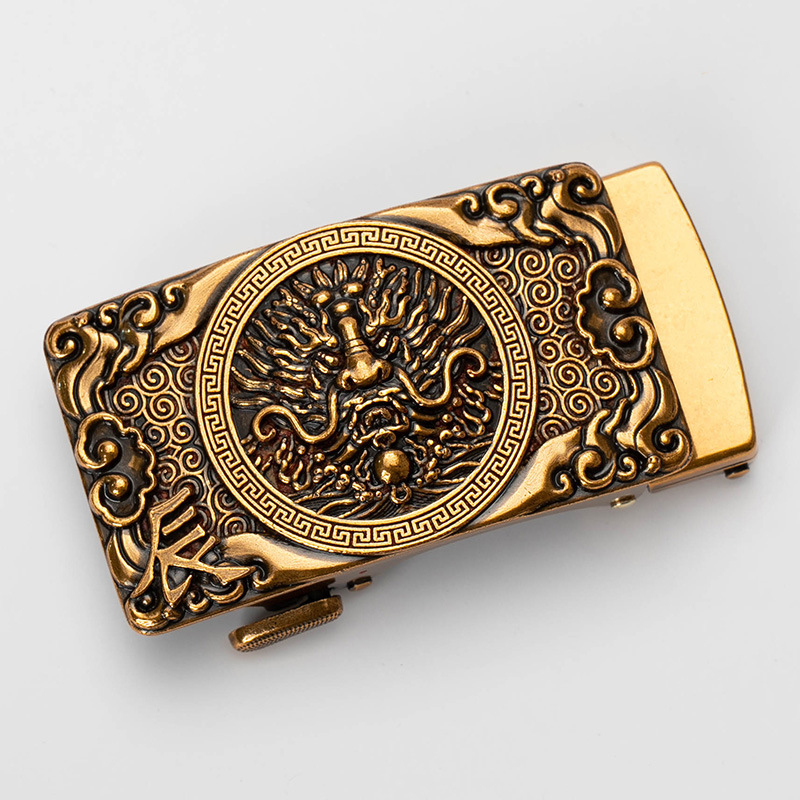 Meeste automaatne vööklipp, sulam, ristküliku kujul, loomamustriga, kohandatav