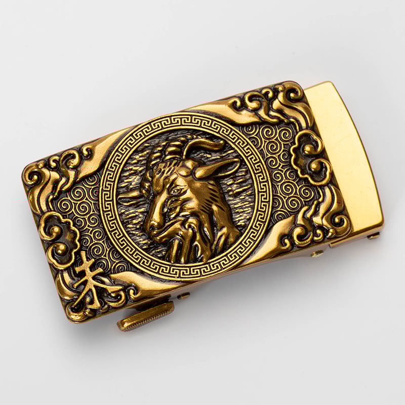 Meeste automaatne vööklipp, sulam, ristküliku kujul, loomamustriga, kohandatav