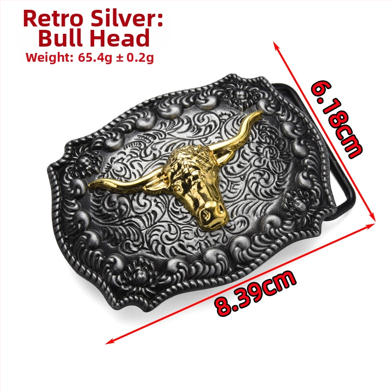 Punk metallist vöökinnitus, ristkülikukujulise plaadiga, looma mustriga