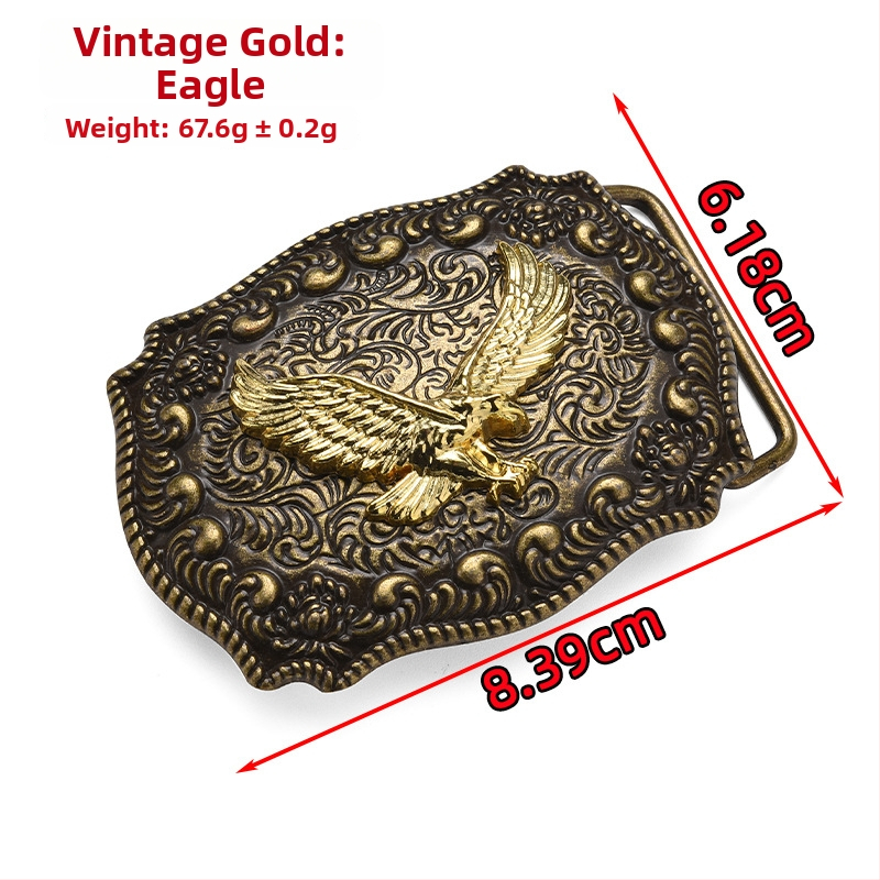 Punk metallist vöökinnitus, ristkülikukujulise plaadiga, looma mustriga