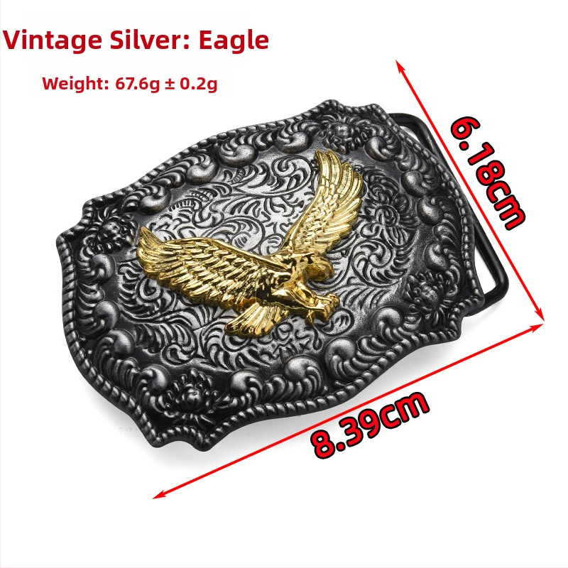 Punk metallist vöökinnitus, ristkülikukujulise plaadiga, looma mustriga