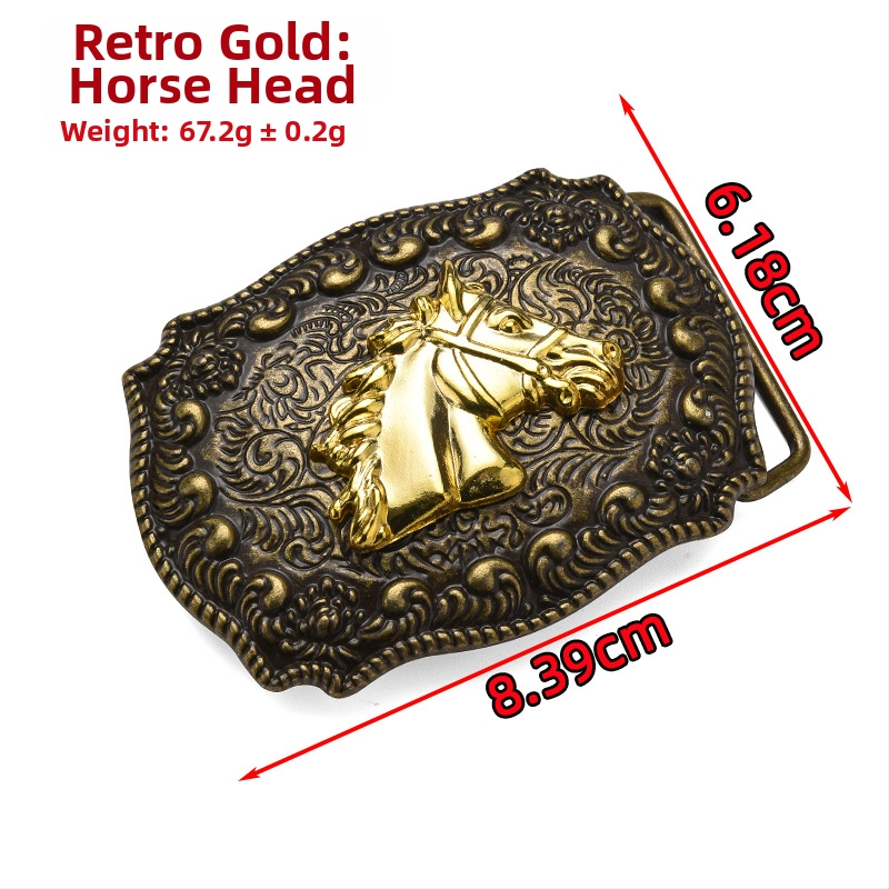 Punk metallist vöökinnitus, ristkülikukujulise plaadiga, looma mustriga