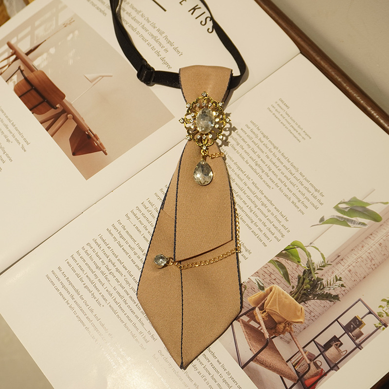 Unisex bluza s ovratnikom mašnicom, s mrežastim uzorkom, kristalnim materijalom, bojanjem vlakana
