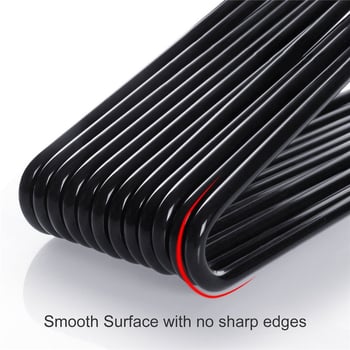 Žąsies formos kelnių pakabiklis su nano PVC danga, neslidus, vieno sluoksnio be siūlių dizainas, dip molding technologija, 2 vnt komplektas, tinkamas kelnioms, šalikams ir kaklaraišėms