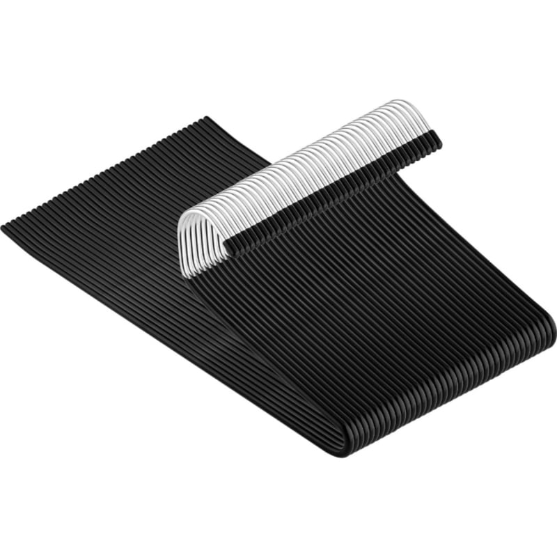 Žąsies formos kelnių pakabiklis su nano PVC danga, neslidus, vieno sluoksnio be siūlių dizainas, dip molding technologija, 2 vnt komplektas, tinkamas kelnioms, šalikams ir kaklaraišėms