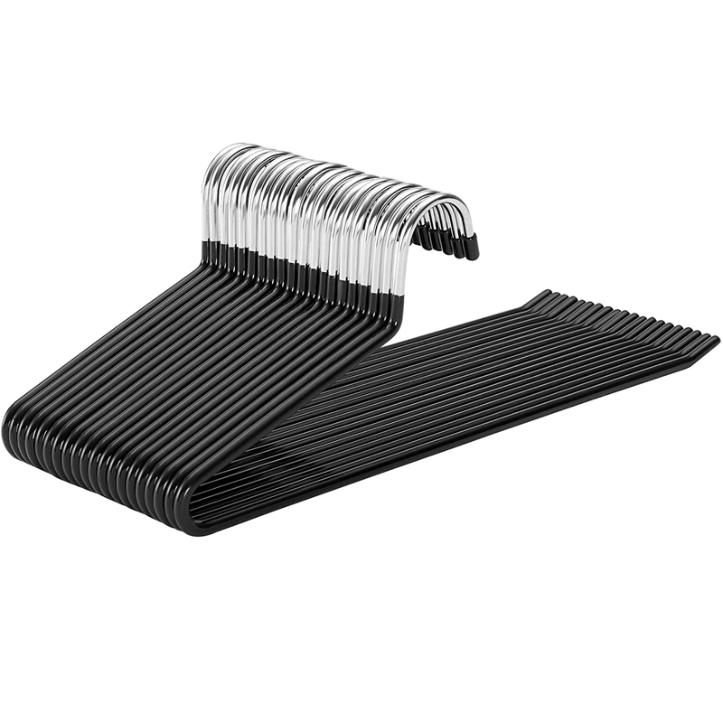 Žąsies formos kelnių pakabiklis su nano PVC danga, neslidus, vieno sluoksnio be siūlių dizainas, dip molding technologija, 2 vnt komplektas, tinkamas kelnioms, šalikams ir kaklaraišėms