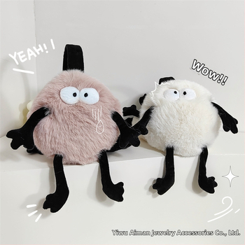 Plūšas ausu aizsargi – saliekams dizains, karikatūras raksts, ziemas lietošanai