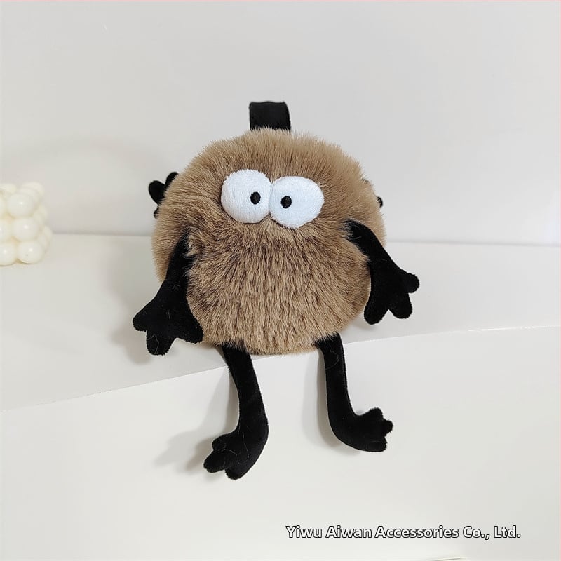 Plūšas ausu aizsargi – saliekams dizains, karikatūras raksts, ziemas lietošanai