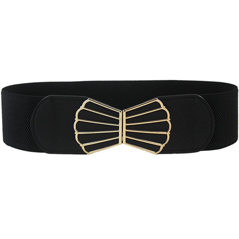 Ελαστική ζώνη μέσης για εκτεταμένο μπουφάν με γέμισμα πούπουλα (Υλικό: τεχνητό δέρμα; Αγκράφα: κράμα; Κούμπωμα: γάντζος; Πλάτος: >4 εκ; Μάρκα: Golden Pear)