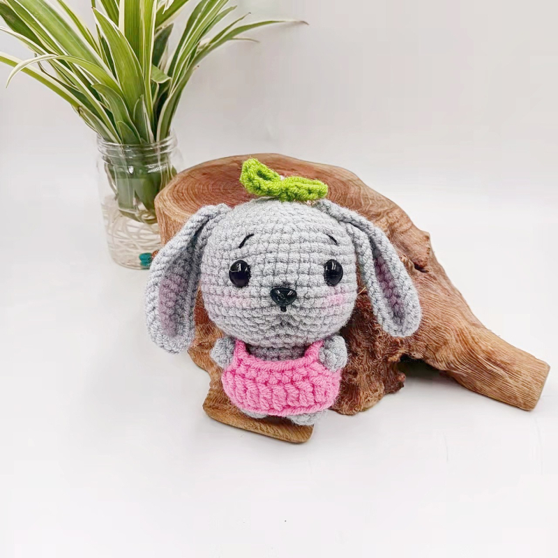 Мультяшен ключодържател от вълнена плетена кукла – животинче, пакет на едро