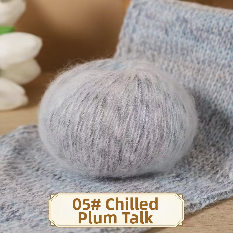 Horgolócérna mohairs és gyapjú keverékben – puha golyóban, alkalmas sapkákhoz, sálakhoz, kabátokhoz és pulóverekhez