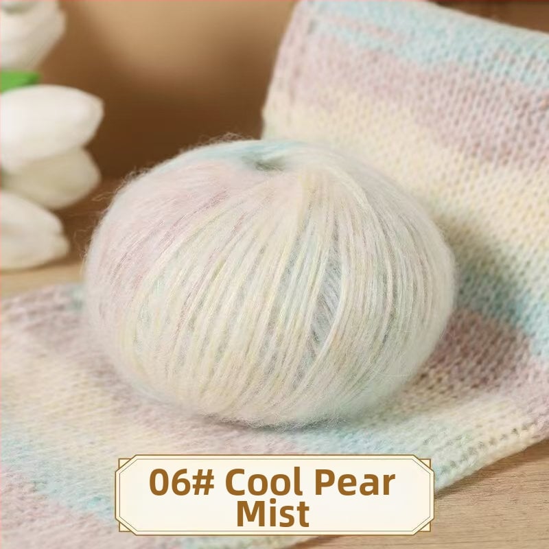 Horgolócérna mohairs és gyapjú keverékben – puha golyóban, alkalmas sapkákhoz, sálakhoz, kabátokhoz és pulóverekhez