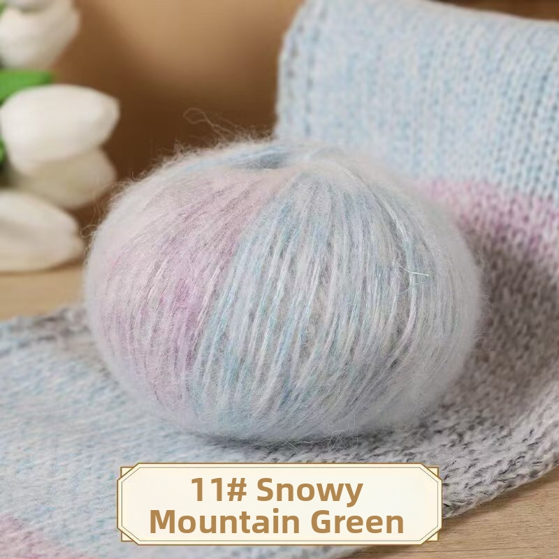 Horgolócérna mohairs és gyapjú keverékben – puha golyóban, alkalmas sapkákhoz, sálakhoz, kabátokhoz és pulóverekhez