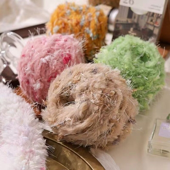 Fire Mohair Worsted pentru tricotat — certificat sigur pentru bebeluși, fir DIY, torsionare fină, fir tubular, ghem de fir