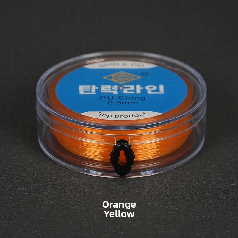 Elastinė žvejybos linija su apvaliu skaidriu krištolo siūlu ir karoliukais, rankų mezgimas iš spandekso