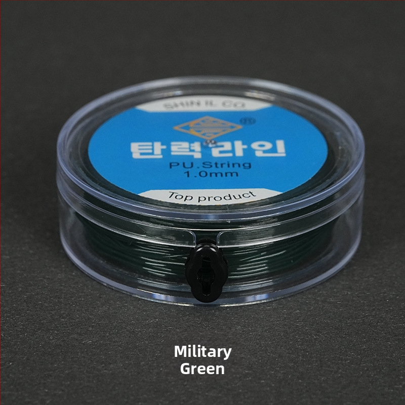 Elastinė žvejybos linija su apvaliu skaidriu krištolo siūlu ir karoliukais, rankų mezgimas iš spandekso