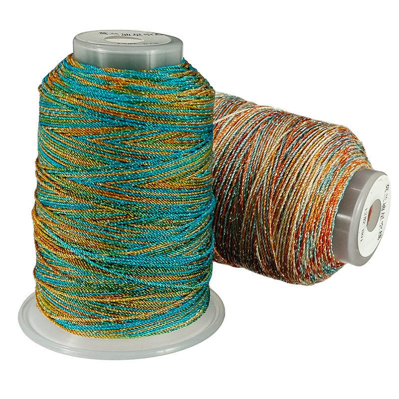 Perlų virvė, rankomis megzta, su žvaigždėto dangaus efektu, siūloma 6 arba 9 siūlų konfigūracijose