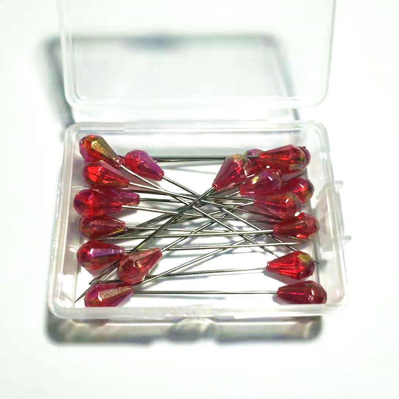 Šivački pinovi: obojeni, s perlama, za pozicioniranje, otporni na hrđu, perl pinovi (Brand: Unique; Izdavanje: Ljeto 2021; Obrada: Drugo)