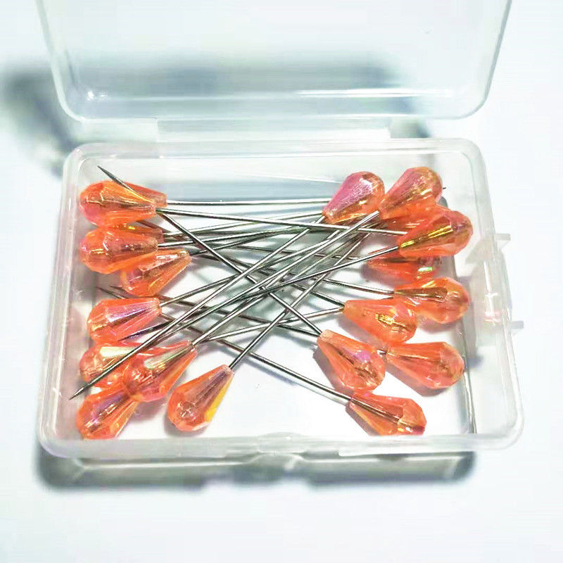 Šivački pinovi: obojeni, s perlama, za pozicioniranje, otporni na hrđu, perl pinovi (Brand: Unique; Izdavanje: Ljeto 2021; Obrada: Drugo)