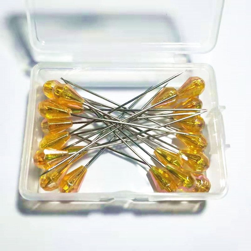 Šivački pinovi: obojeni, s perlama, za pozicioniranje, otporni na hrđu, perl pinovi (Brand: Unique; Izdavanje: Ljeto 2021; Obrada: Drugo)