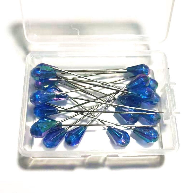 Šivački pinovi: obojeni, s perlama, za pozicioniranje, otporni na hrđu, perl pinovi (Brand: Unique; Izdavanje: Ljeto 2021; Obrada: Drugo)