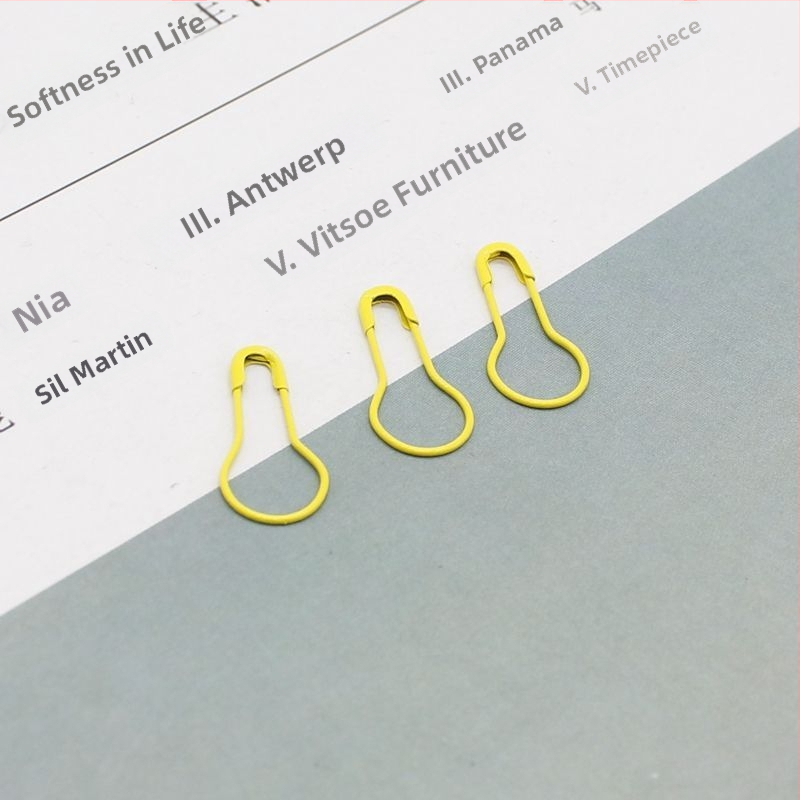 Šarene igle za nevidljivo učvršćivanje odjeće – mini kopče za ovratnik i prsnu etiketu, Marka Unique, ljeto 2021