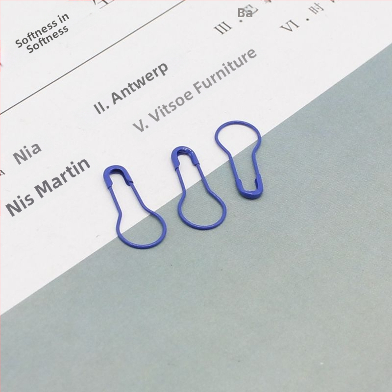 Šarene igle za nevidljivo učvršćivanje odjeće – mini kopče za ovratnik i prsnu etiketu, Marka Unique, ljeto 2021