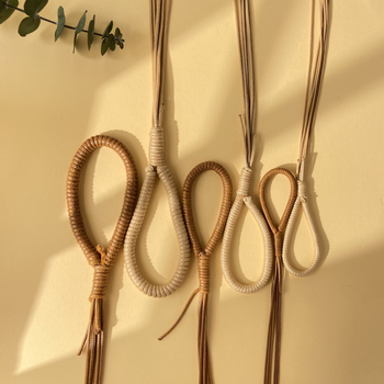 Aštuonių siūlų odinis virvės siūlas – rankų mezgimo pusgaminių siūlų rinkinys su pritaikymo galimybe (Pavasaris 2025)