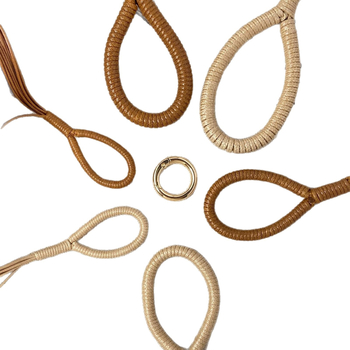 Aštuonių siūlų odinis virvės siūlas – rankų mezgimo pusgaminių siūlų rinkinys su pritaikymo galimybe (Pavasaris 2025)