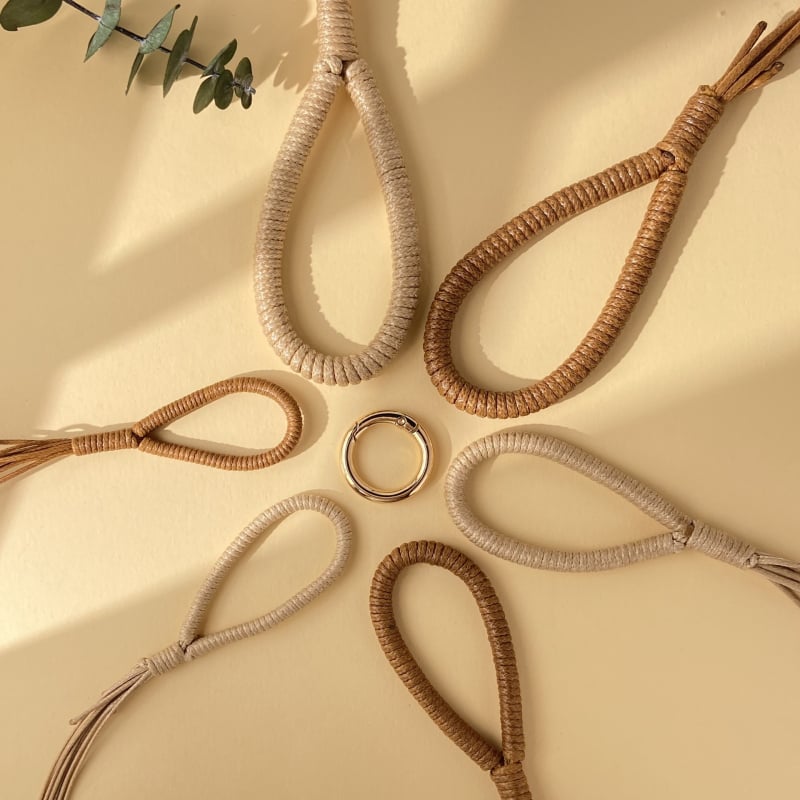 Aštuonių siūlų odinis virvės siūlas – rankų mezgimo pusgaminių siūlų rinkinys su pritaikymo galimybe (Pavasaris 2025)