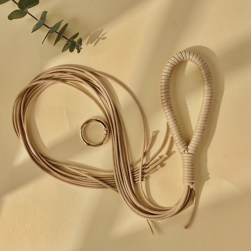 Aštuonių siūlų odinis virvės siūlas – rankų mezgimo pusgaminių siūlų rinkinys su pritaikymo galimybe (Pavasaris 2025)