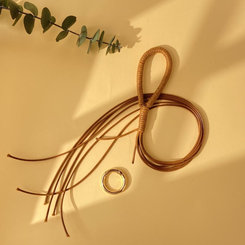 Aštuonių siūlų odinis virvės siūlas – rankų mezgimo pusgaminių siūlų rinkinys su pritaikymo galimybe (Pavasaris 2025)