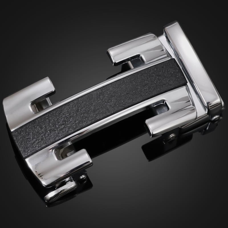 Automātiska jostas sprādze no sakausējuma, taisnstūra forma, vīriešiem, biznesa stils, piemērota visiem sezonām, ārējai lietošanai