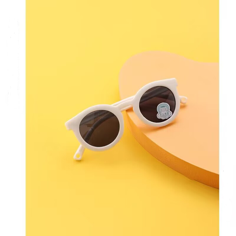 Bērnu polarizētās saules brilles ar apaļu rāmi – UV400 TAC lēcas, pilns rāmis