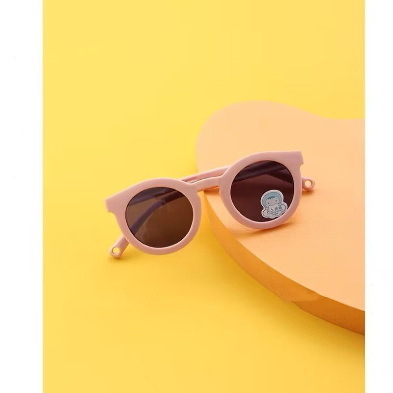 Bērnu polarizētās saules brilles ar apaļu rāmi – UV400 TAC lēcas, pilns rāmis