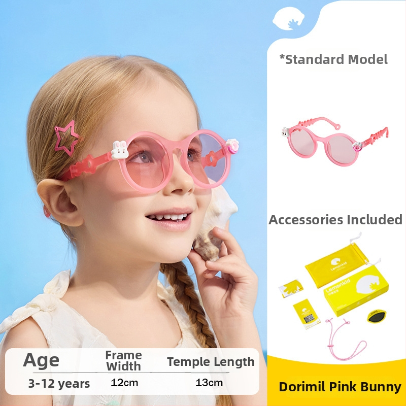 Bērnu saulesbrilles Lemonkid polarizētas UV400 ar riņķveida rāmi TAC lēcas