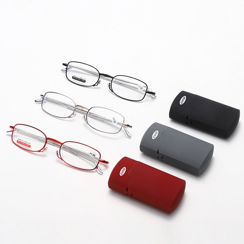 Lasīšanas brilles ar metāla rāmi, lēcas no sveķiem, pret zilās gaismas iedarbību, pilnais rāmis, unisex