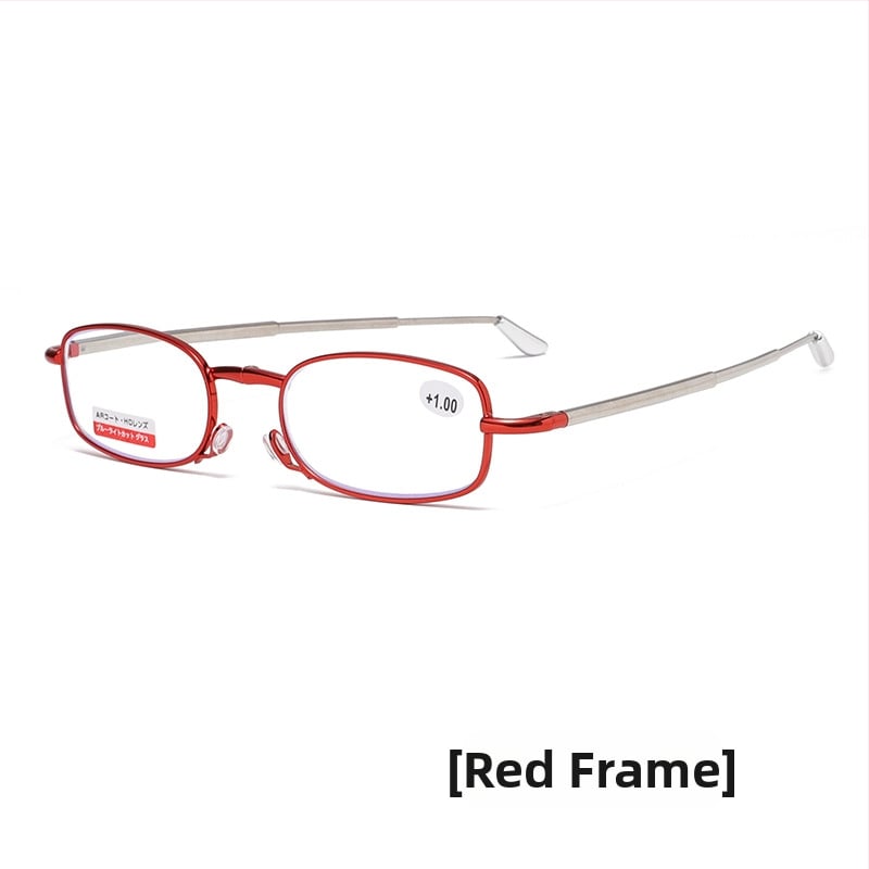 Lasīšanas brilles ar metāla rāmi, lēcas no sveķiem, pret zilās gaismas iedarbību, pilnais rāmis, unisex