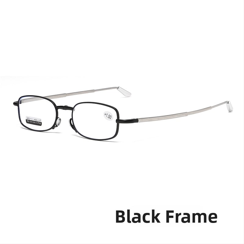Lasīšanas brilles ar metāla rāmi, lēcas no sveķiem, pret zilās gaismas iedarbību, pilnais rāmis, unisex