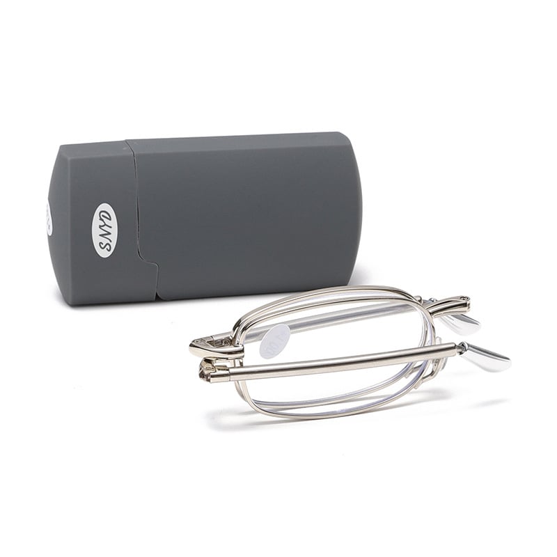 Lasīšanas brilles ar metāla rāmi, lēcas no sveķiem, pret zilās gaismas iedarbību, pilnais rāmis, unisex