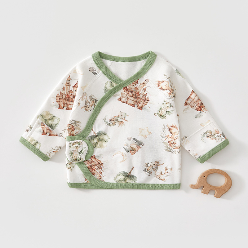 Novorođenče romper od 100% pamuka, svesezonski, dugi rukav, unisex (0-12 mjeseci)