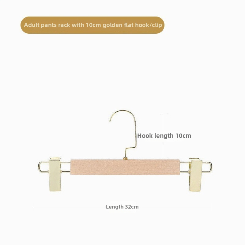 Koka bikses pakārājs ar klipsēm, modernā minimālisma stilā, 2 vienību komplekts, pielāgošana pieejama, logotips izdrukāts